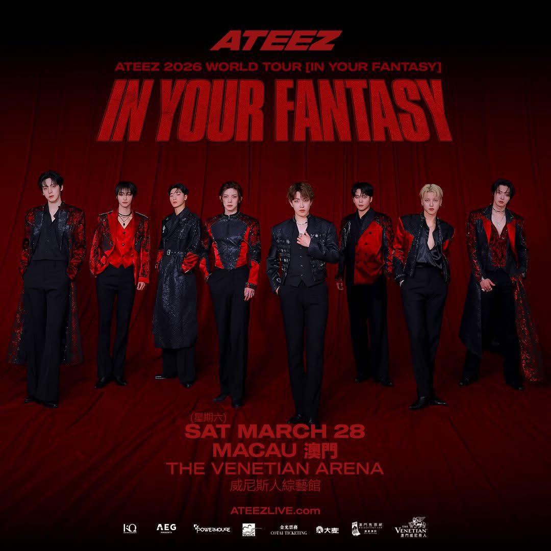 ATEEZ 2026 WORLD TOUR [IN YOUR FANTASY] IN MACAU - マカオ政府観光局